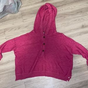free people pink sweater